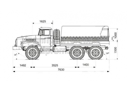 Бортовой автомобиль Урал-4320-0111-61 (Код модели: 5301) Бортовой автомобиль Урал-4320-0111-61 (Код модели: 5301)