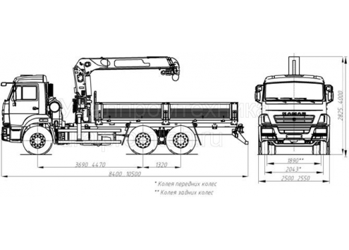 Автомобиль бортовой с КМУ на шасси КАМАЗ 65115 (43871F) (Код модели: 5404) Автомобиль бортовой с КМУ на шасси КАМАЗ 65115 (43871F) (Код модели: 5404)