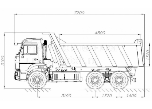 Самосвал КамАЗ 65115 (58311E) (Код модели: 1118) Самосвал КамАЗ 65115 (58311E) (Код модели: 1118)