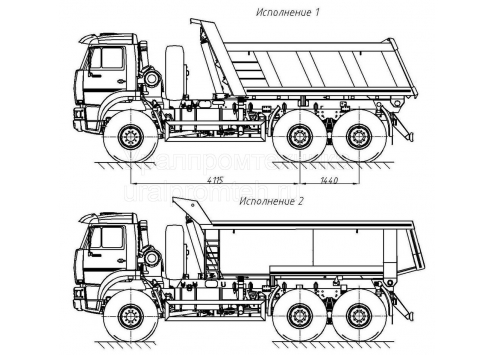 Самосвал КамАЗ 65222 (58311H) (Код модели: 1121) Самосвал КамАЗ 65222 (58311H) (Код модели: 1121)