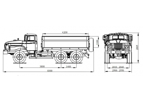 Самосвал с боковой разгрузкой Урал 55571 (58312C) (Код модели: 1201) Самосвал с боковой разгрузкой Урал 55571 (58312C) (Код модели: 1201)