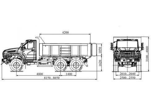 Самосвал Урал-NEXT (58312S) (Код модели: 1111) Самосвал Урал-NEXT (58312S) (Код модели: 1111)