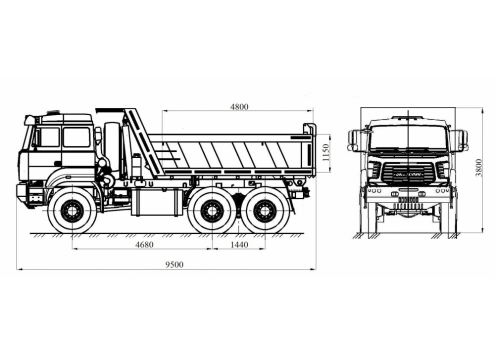 Самосвал Урал 6370 (583166) (Код модели: 1105) Самосвал Урал 6370 (583166) (Код модели: 1105)