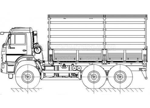 Бортовой автомобиль КамАЗ 5350 6х6 Бортовой автомобиль КамАЗ 5350 6х6
