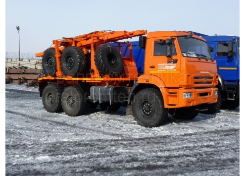 Лесовоз КамАЗ-43118 с прицепом-роспуском Лесовоз КамАЗ-43118 с прицепом-роспуском