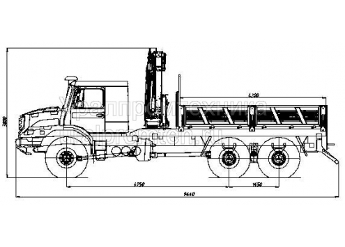 Бортовой автомобиль с КМУ Zetros 6x6 Бортовой автомобиль с КМУ Zetros 6x6