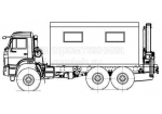 Передвижная авторемонтная мастерская ПАРМ с КМУ - КамАЗ-43118 (69011A)