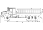 Самосвал с трехсторонней разгрузкой Zetros 6х6