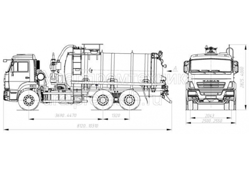 Машина вакуумная МВ-15 66031B (шасси КамАЗ 65115) (Код модели: 2303) Машина вакуумная МВ-15 66031B (шасси КамАЗ 65115) (Код модели: 2303)